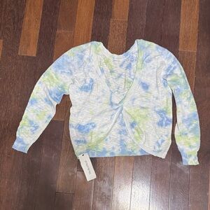 Tie-Dye Sweater in Blue and Green